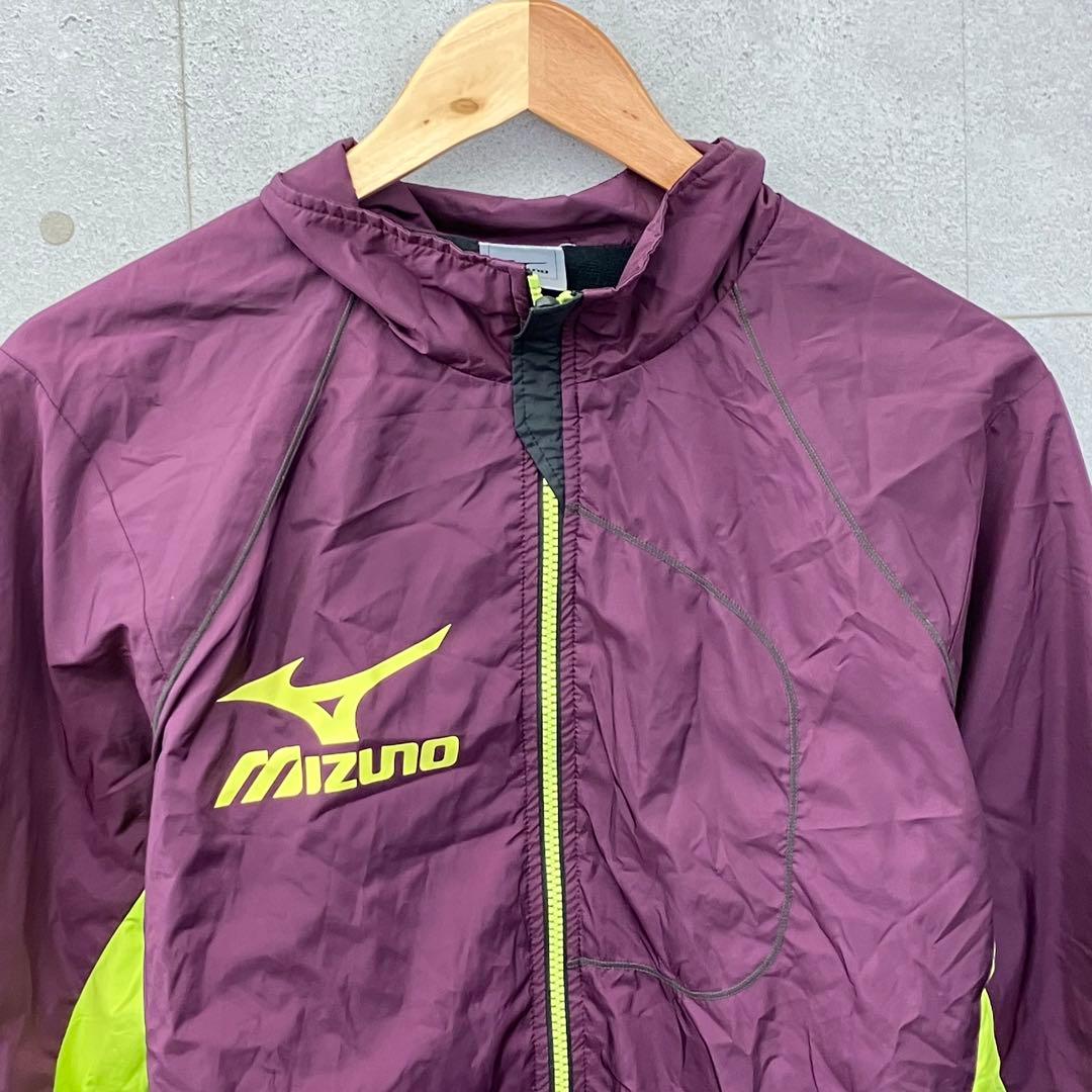 MIZUNO ミズノ ウィンドブレーカー 上下 セットアップ L ワイン 黒