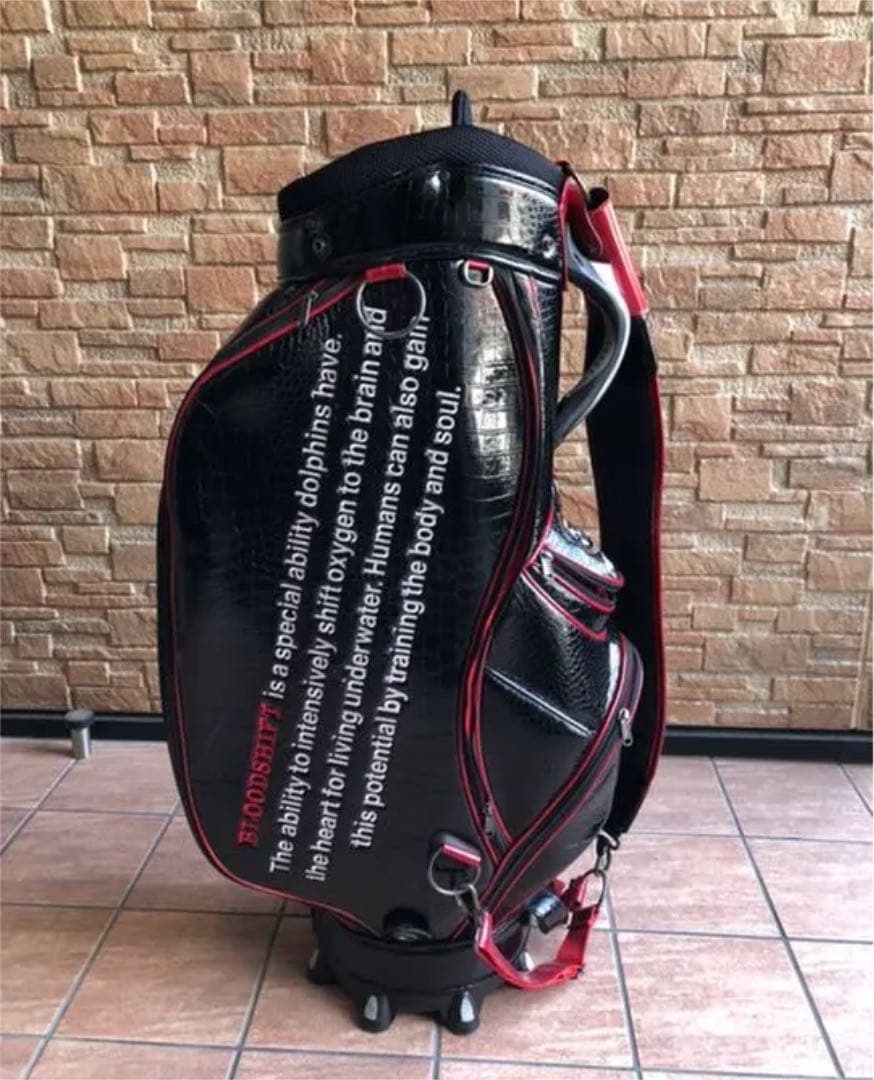 希少 ☆ ブラッドシフト  ゴルフキャディバック クロコダイル調