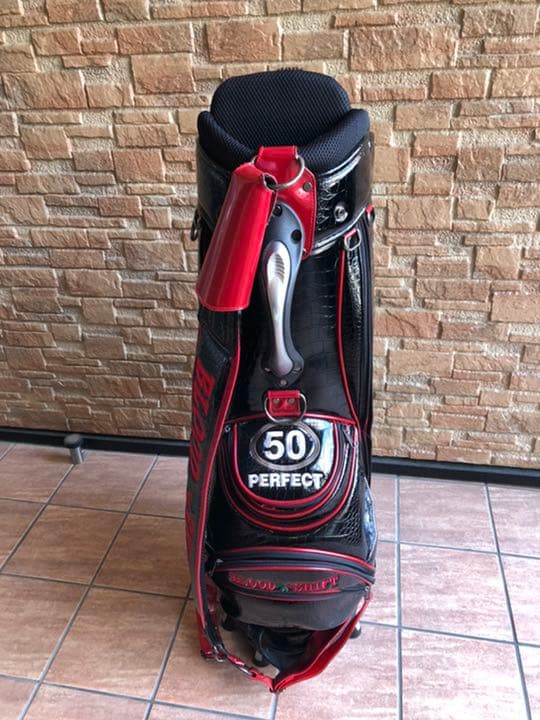 希少 ☆ ブラッドシフト  ゴルフキャディバック クロコダイル調