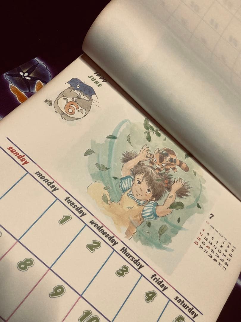 ⚫︎限定お値下げ⚫︎【希少】ジブリ　カレンダー 1999年　10周年　となりのトトロ