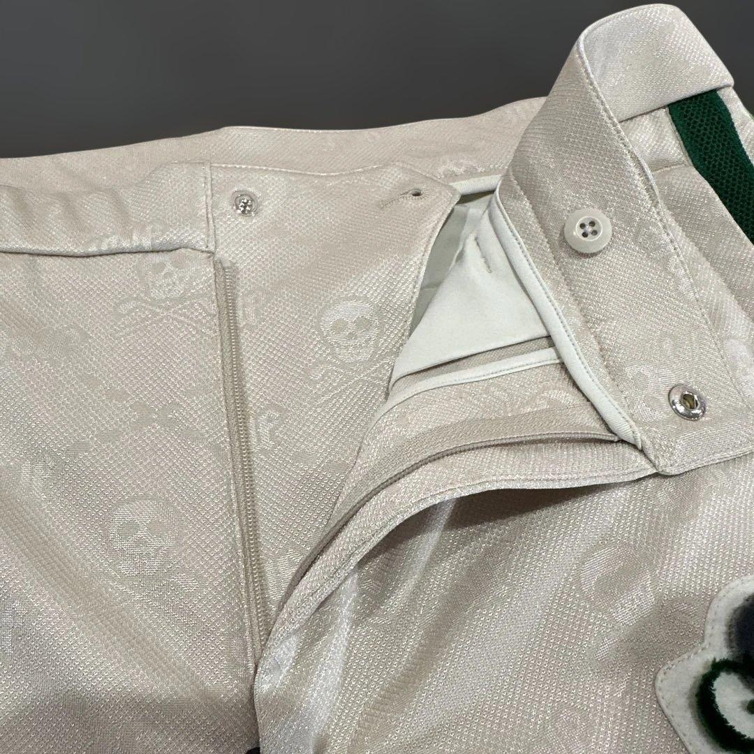 ✴︎美品✴︎ MARK&LONA ゴルフパンツ　ボトムス　グリーン　ライン　48 L