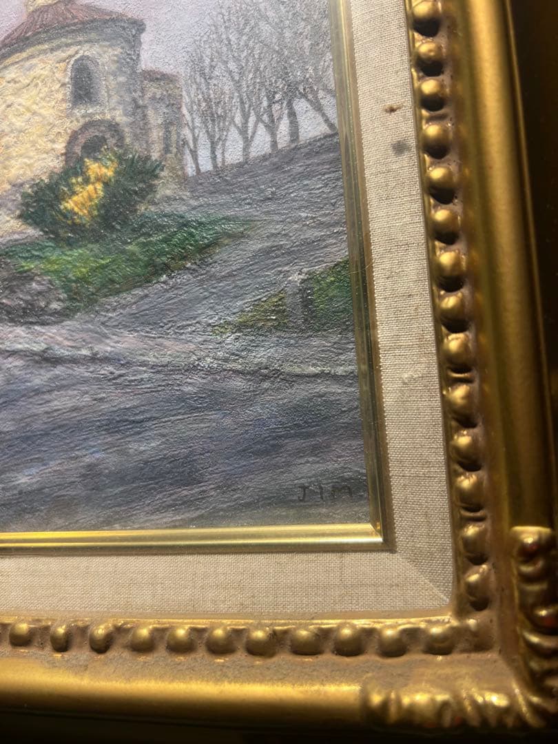 新保甚平【聖マルティンのロツンダ】肉筆油彩画