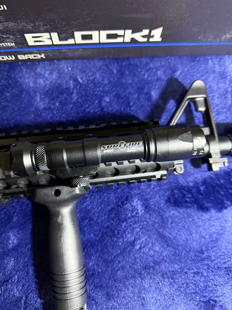 東京マルイ M4 CQB-R ガスブロ 外装カスタム + 迷彩ケース