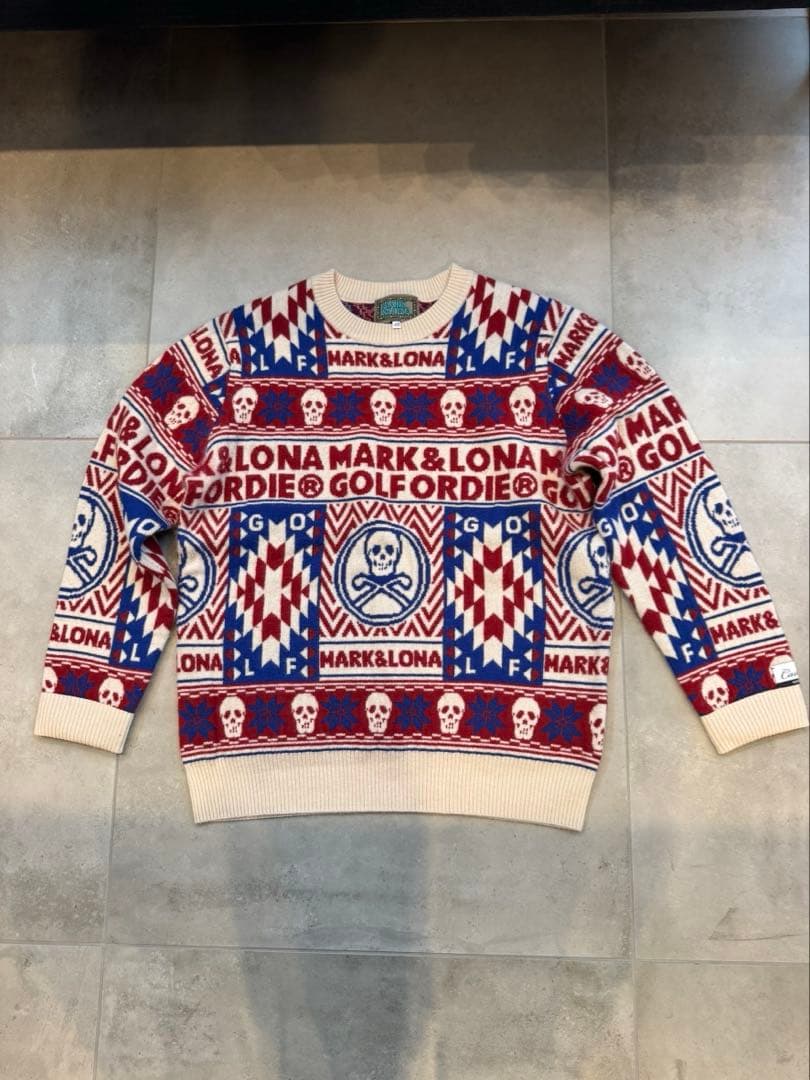 【美品】マークアンドロナ　カシミアニット　48(Ｌ)