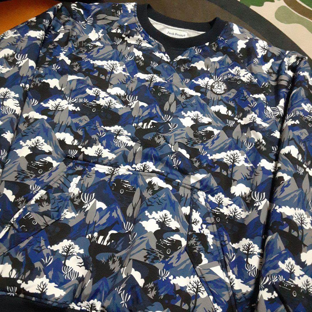 Jack Bunny ジャックバニー 中綿スニード　総柄　プルオーバージャケット