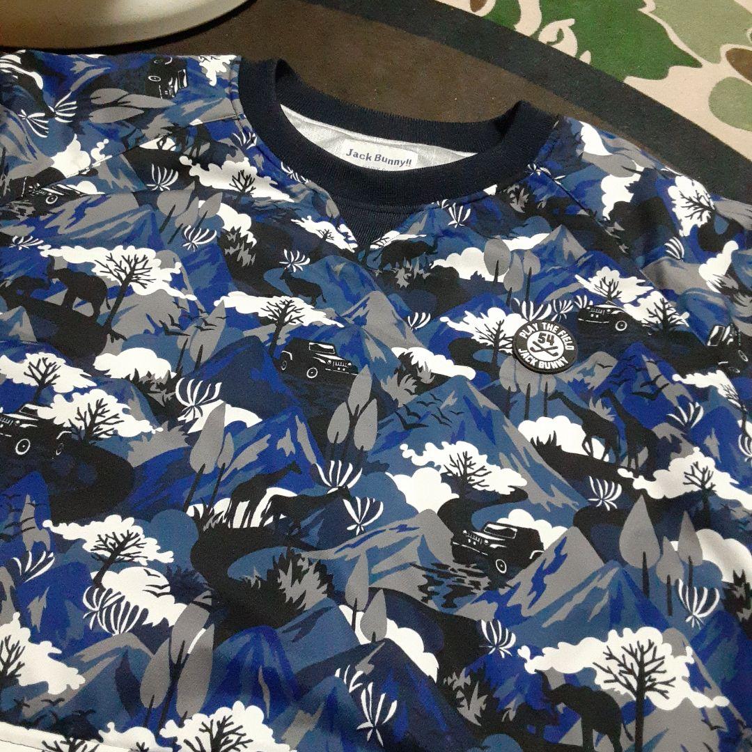 Jack Bunny ジャックバニー 中綿スニード　総柄　プルオーバージャケット