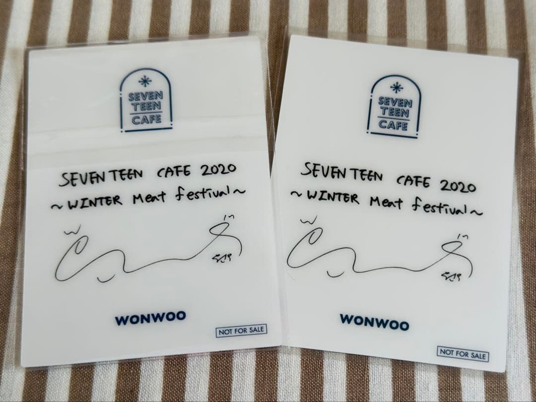 SEVENTEEN ウォヌ セブチカフェ 2020 特典 トレカ 2枚セット①