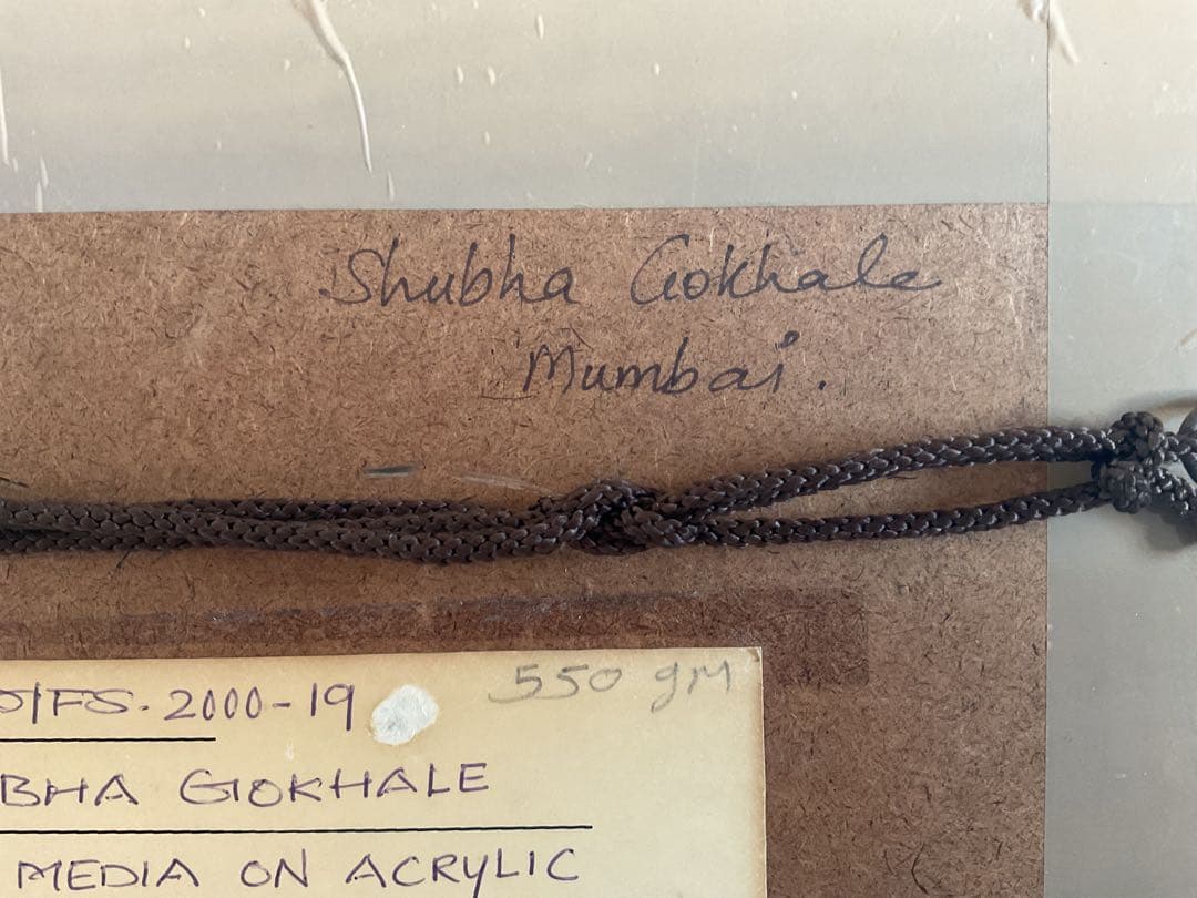 Shubha Gokhale (1959~)コラージュアート「Couple」真作