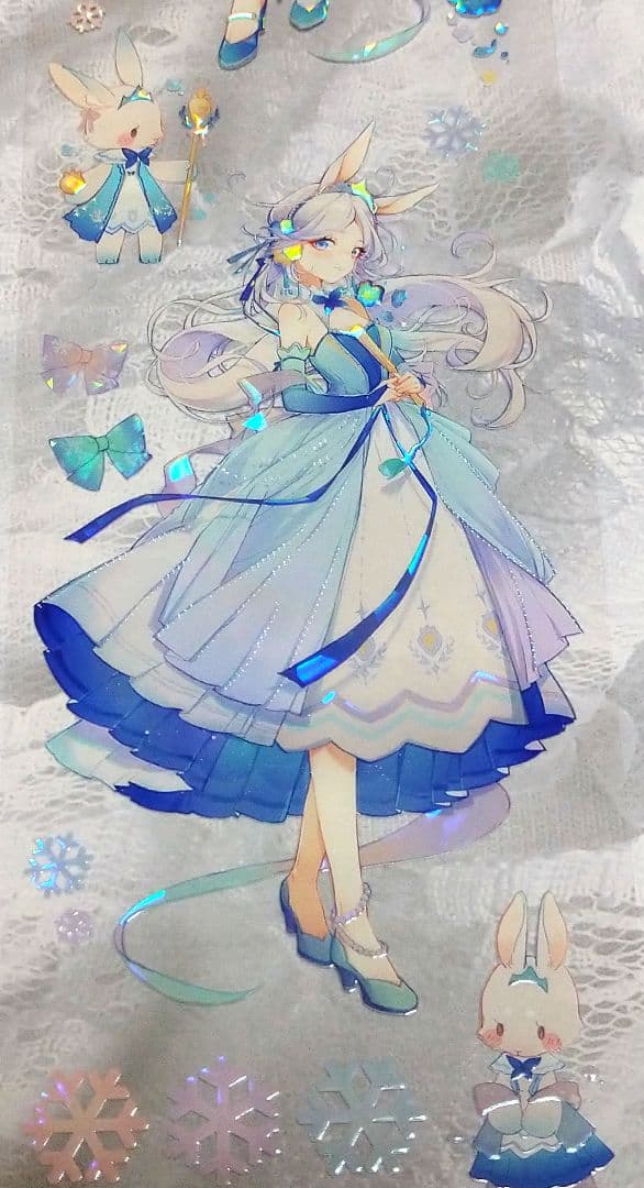 ✩のこり２✩J646＃月梦小兔(贝壳光)Wines切り売り海外人物マステ女の子