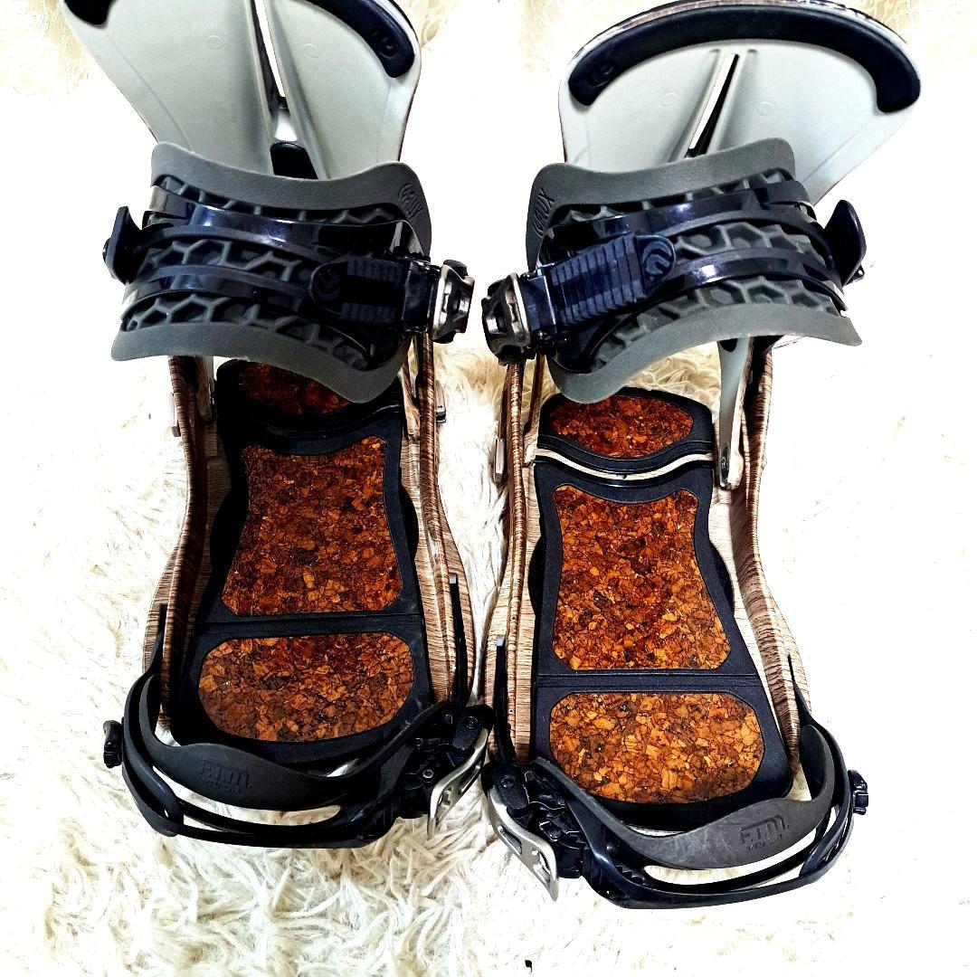 FLUX ビンディング Mサイズ 木目調　[美品] 限定カラー