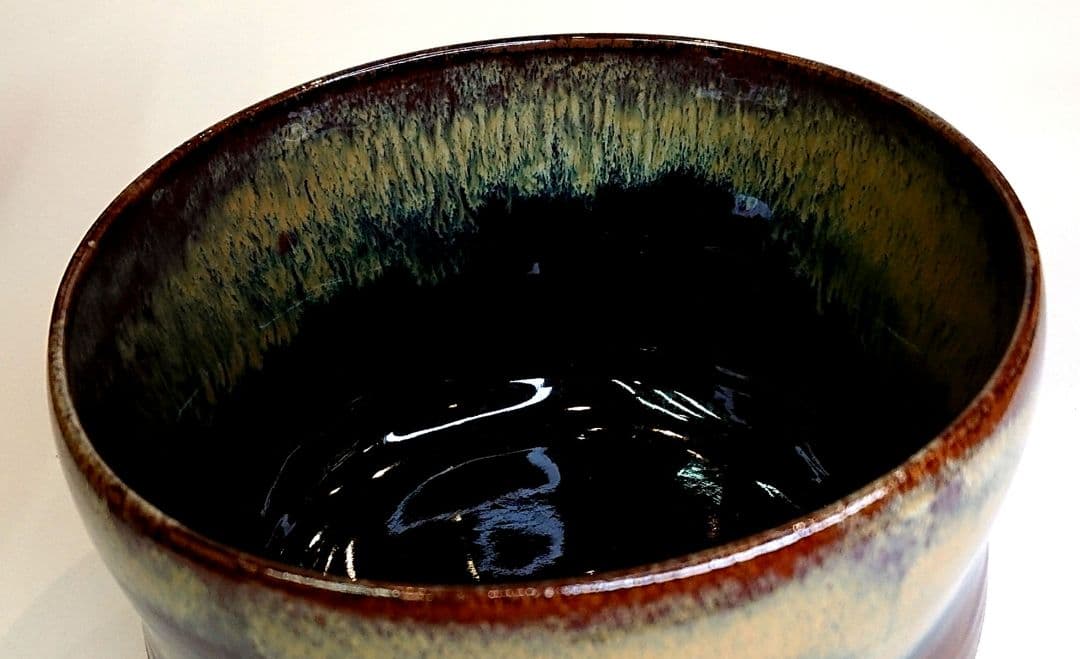 【茶道具】鬼丸雪山作 高取焼 建水