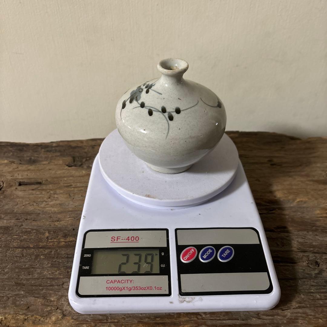 古伊万里染付油壷　②江戸時代　骨董　民芸　古道具　アンティーク検:白洲正子　李朝