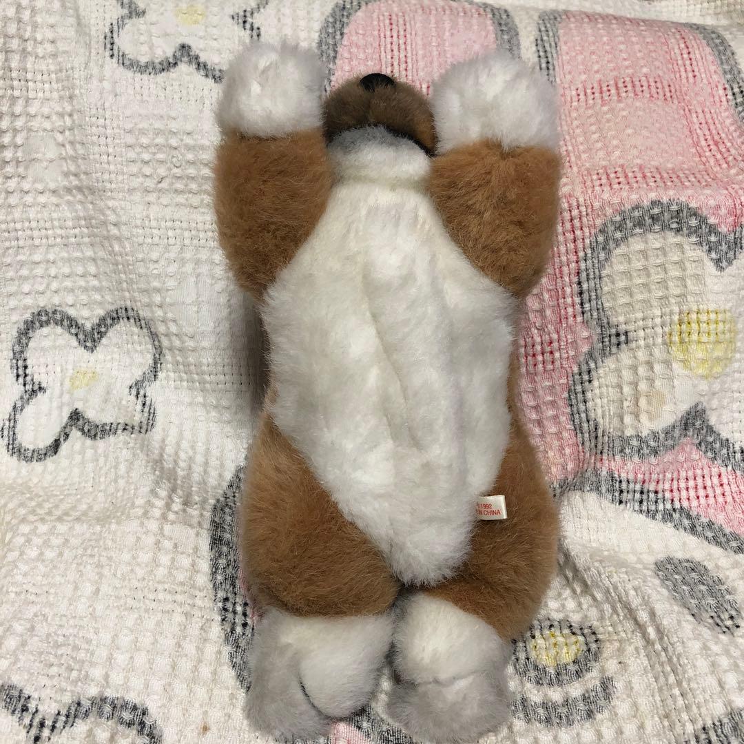 平成レトロ　1992 バンダイ×セキグチ製　鳴く　犬　ぬいぐるみ　中古品