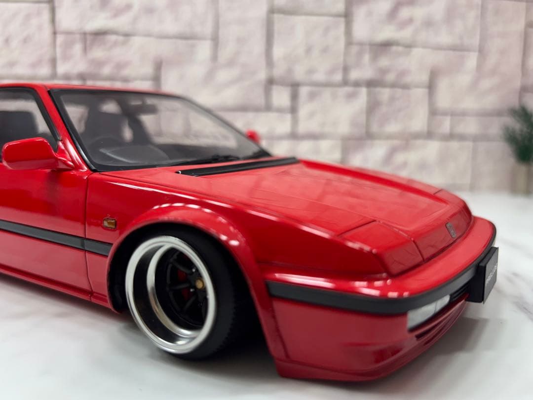 レア1/18ミニカー ホンダ プレリュード ワタナベ深リムスーパーワイドカスタム
