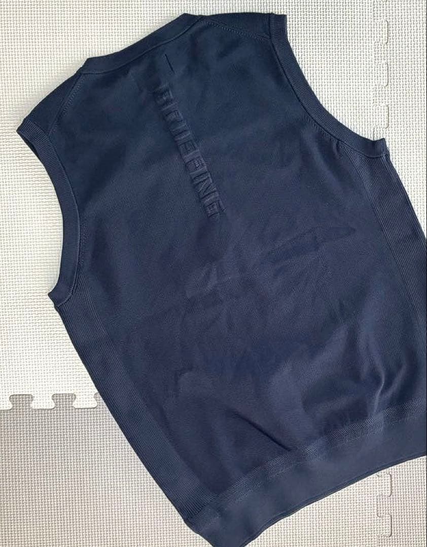 BRIEFING GOLF 3Dロゴ Vネック ニットベスト（NAVY／M）