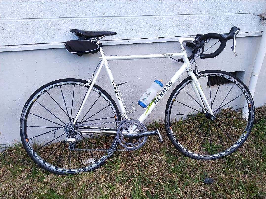 クロモリフレーム　C-C550　パールホワイト