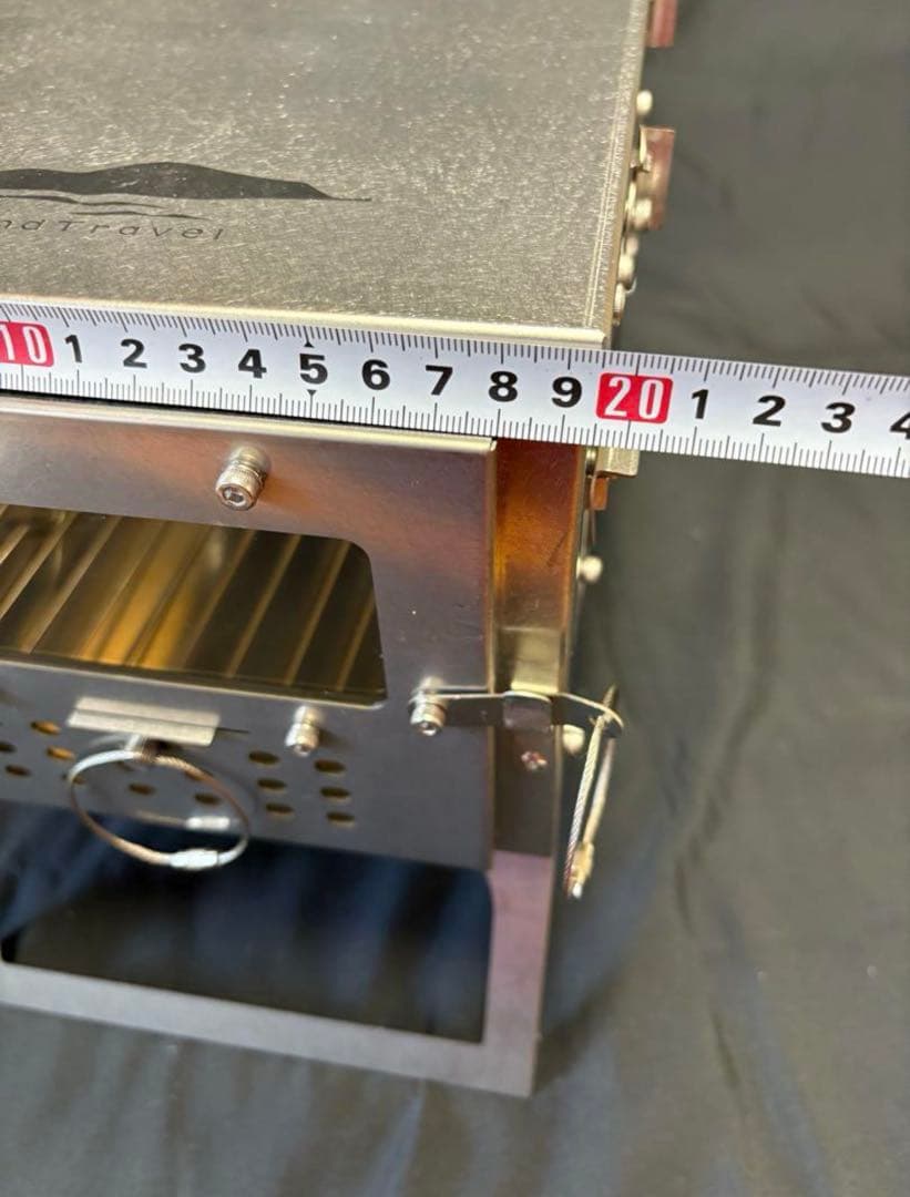 折りたたみ式　薪ストーブ　ステンレス　3面耐熱ガラス　未使用　2.5m巻き煙突