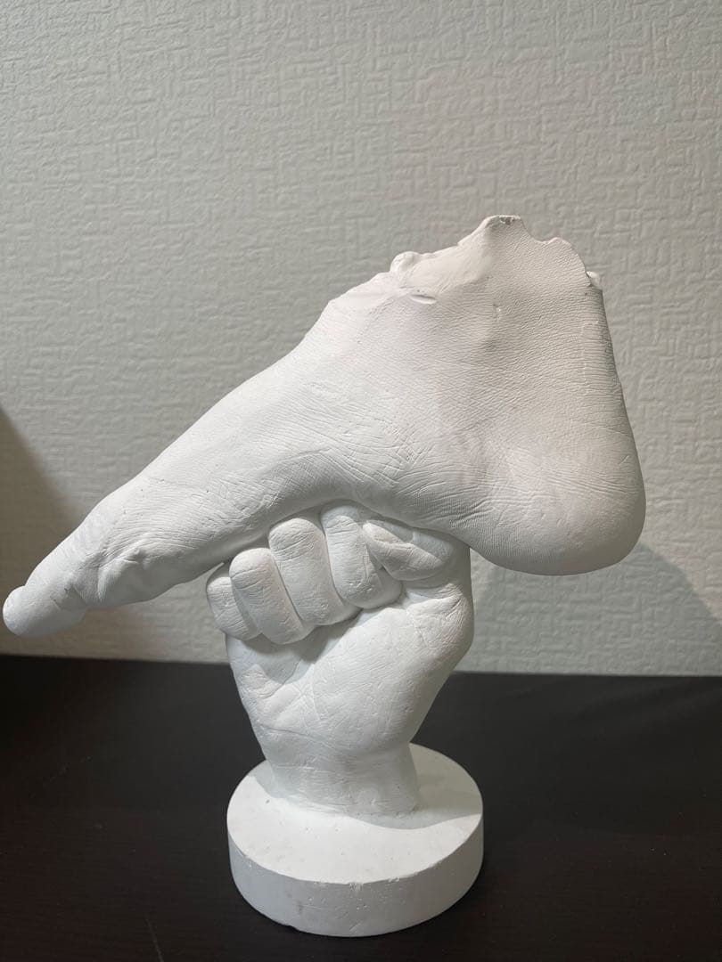 ホワイト足の彫刻 モダンアート