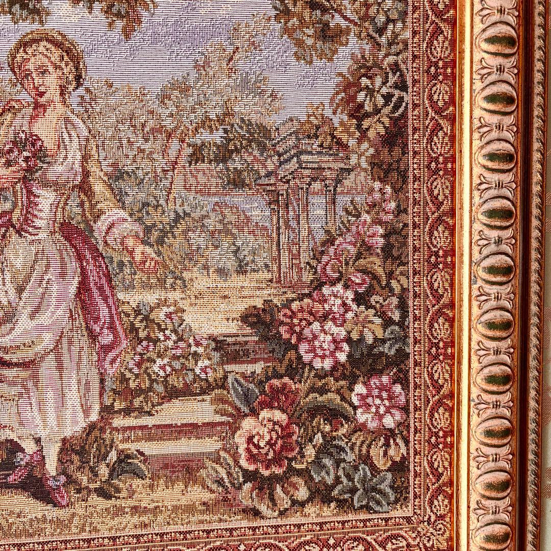 イタリア製　ゴブラン織　絵画