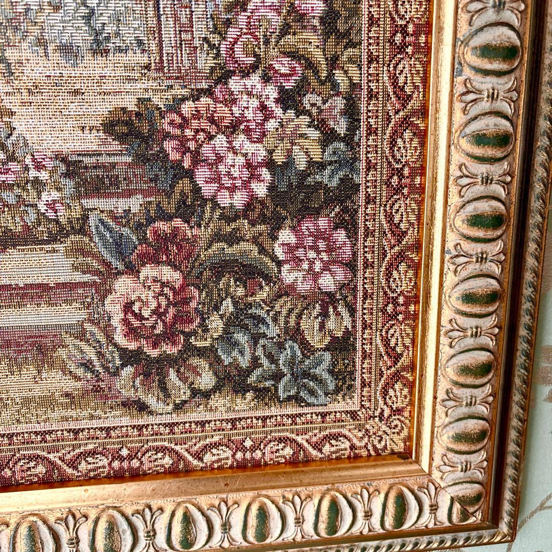 イタリア製　ゴブラン織　絵画