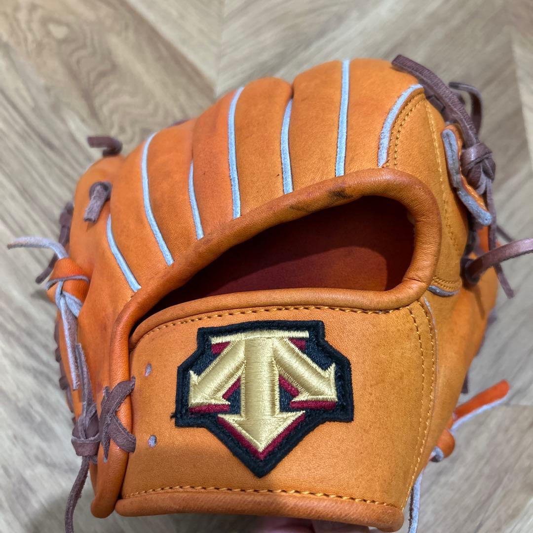 デサント　練習グラブ　トレーニンググラブ　オレンジ　日本製　硬式　野球