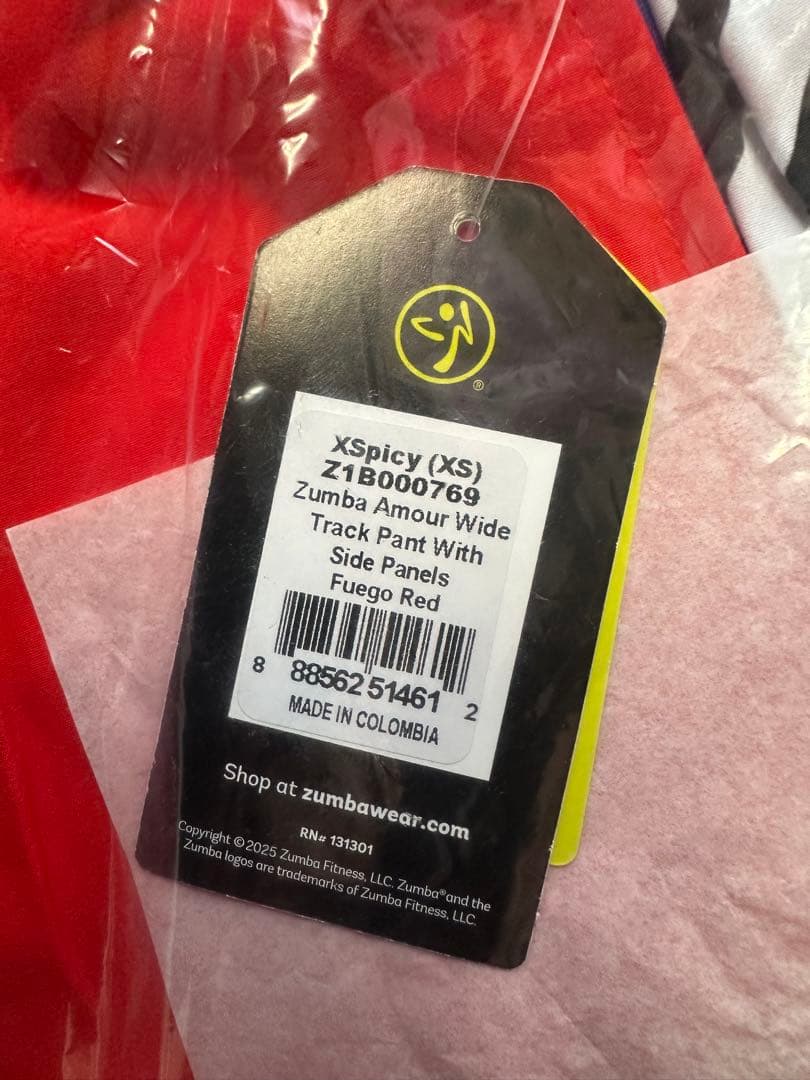 新品　正規品　ズンバ　X S バレンタイン　ワイド　トラック　パンツ