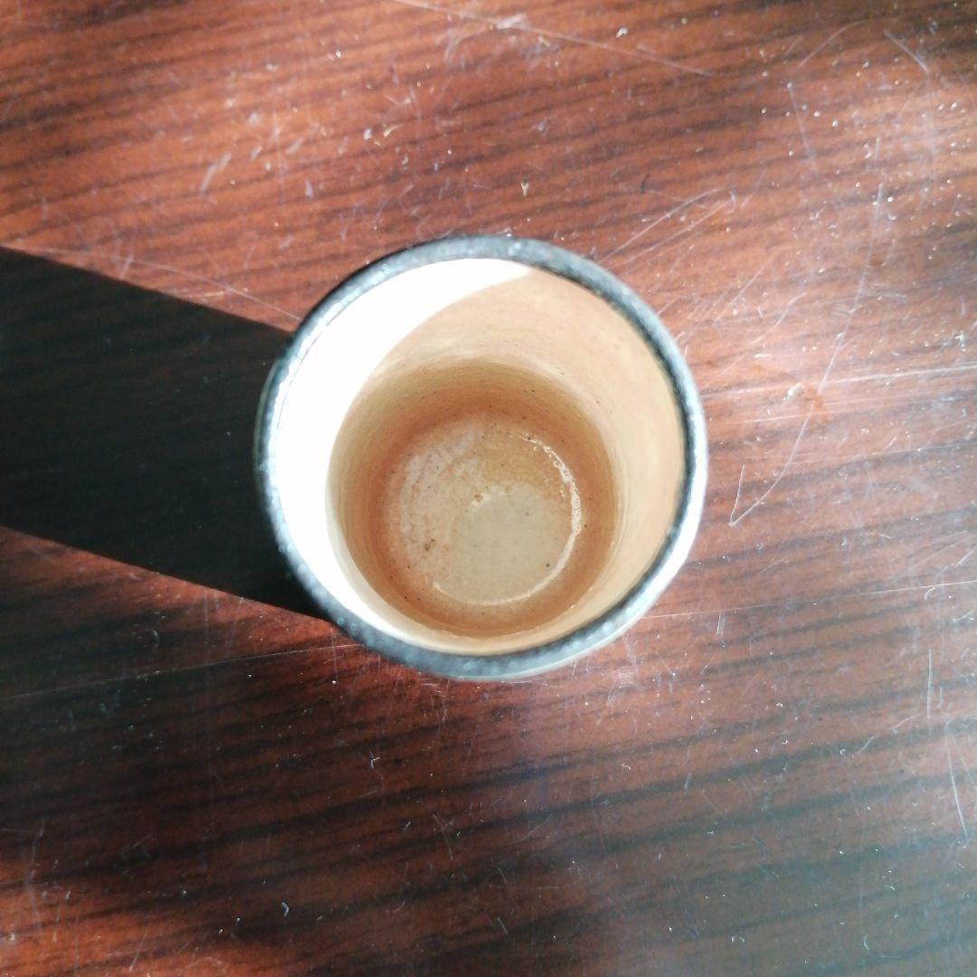 京焼　道八　染付茶巾筒　5.5cm　大正〜昭和中期