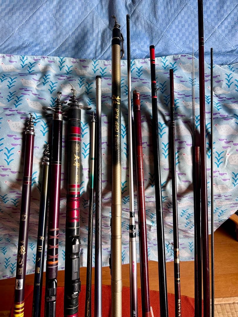 複数本(11本)チヌ竿他/浮/リール2点 ダイワ / シマノ等1式《現状渡し》