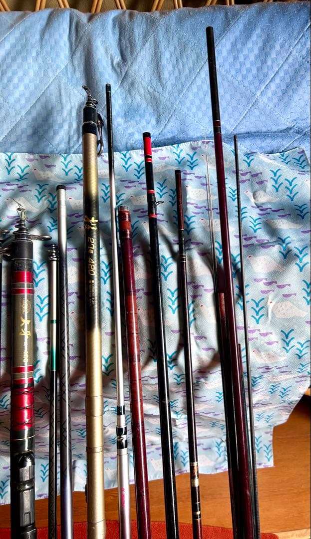 複数本(11本)チヌ竿他/浮/リール2点 ダイワ / シマノ等1式《現状渡し》