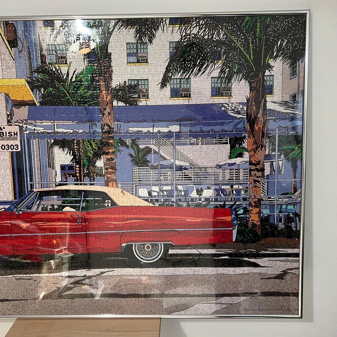 鈴木英人 パズル 特大 エネオス プレゼント アメ車 イラスト 昭和 平成