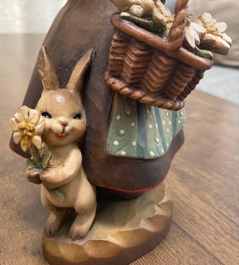 【廃番品】ANRI（アンリ）/少年少女の置物2体セット（アンティーク）