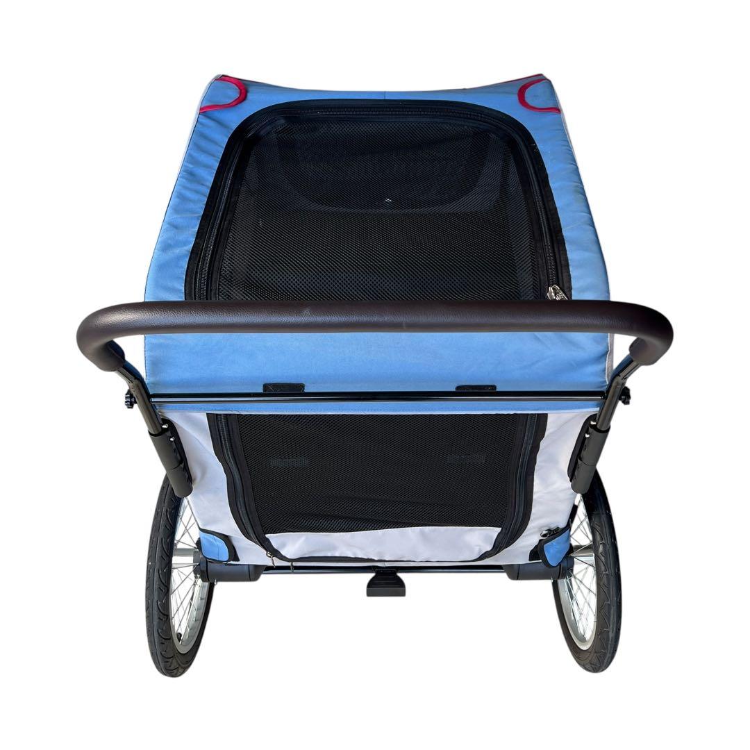 【破格・専用空気入れ付き】大型ドッグカート　ペットバギー　大型犬　多頭　折り畳み