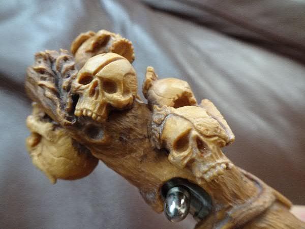 中山英俊 ボルトアクション・ボールペン ジオラマ5スカル 根付