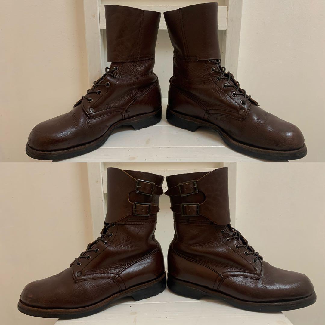 Poland VINTAGE 80s ポーランド軍 ミリタリーブーツ ブラウン