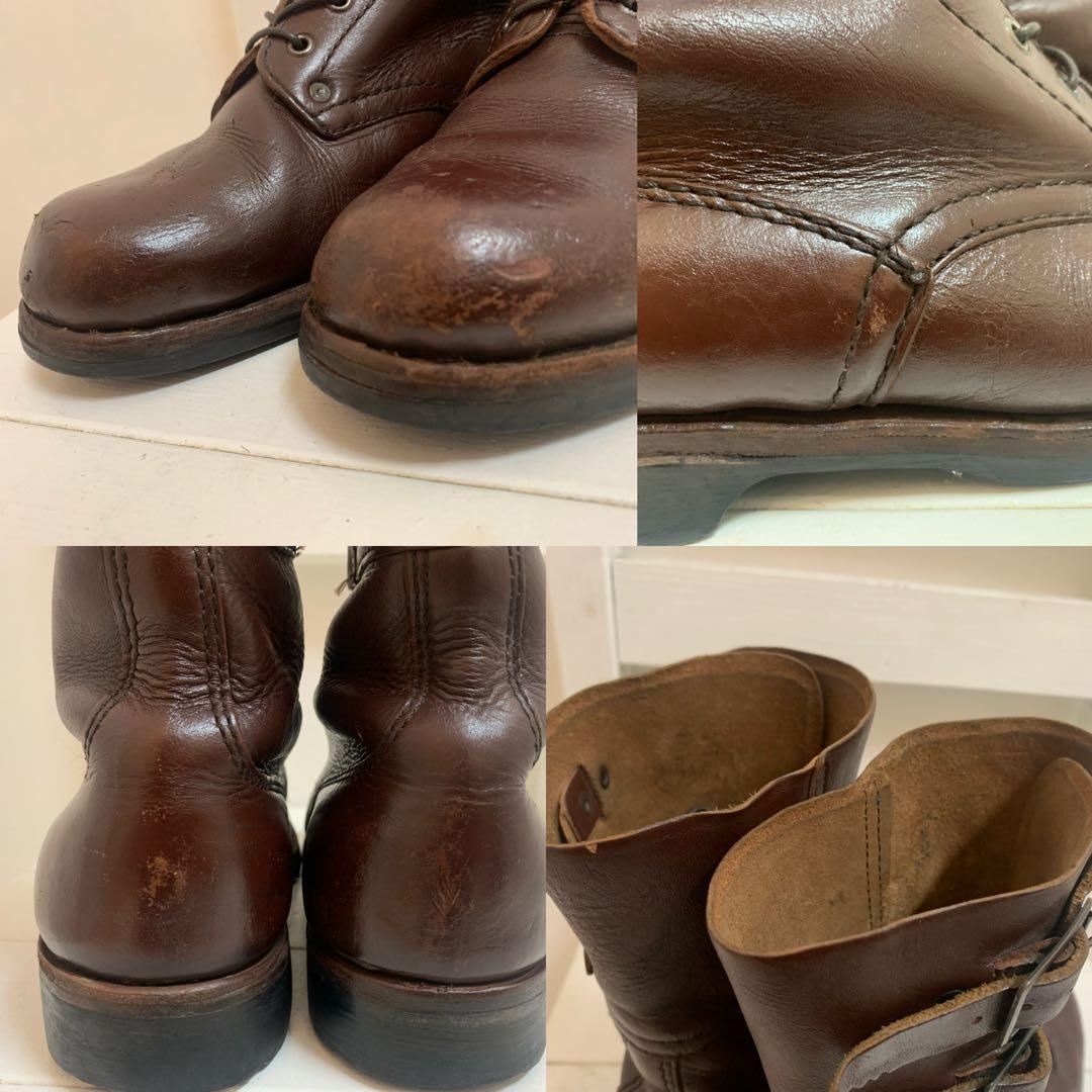 Poland VINTAGE 80s ポーランド軍 ミリタリーブーツ ブラウン