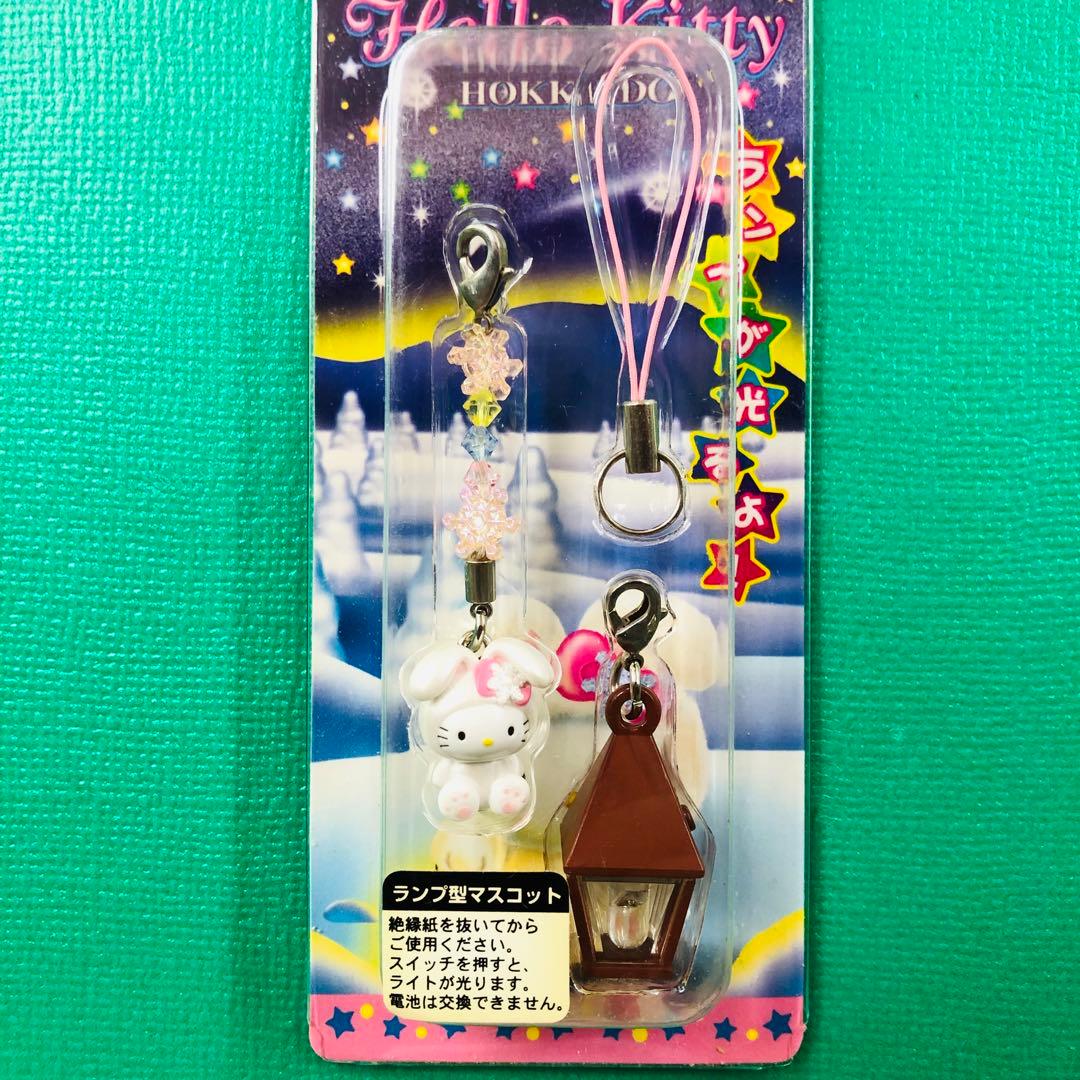 2003年製 激レア★ハローキティ 北海道限定 ランプ付き雪うさぎストラップA