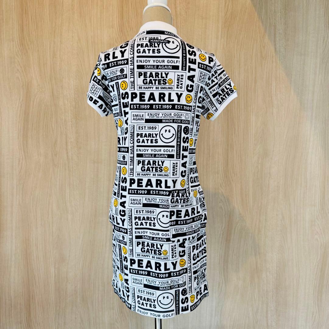 PEARLY GATES　パリーゲイツ　ポロシャツワンピース　総柄　1サイズ
