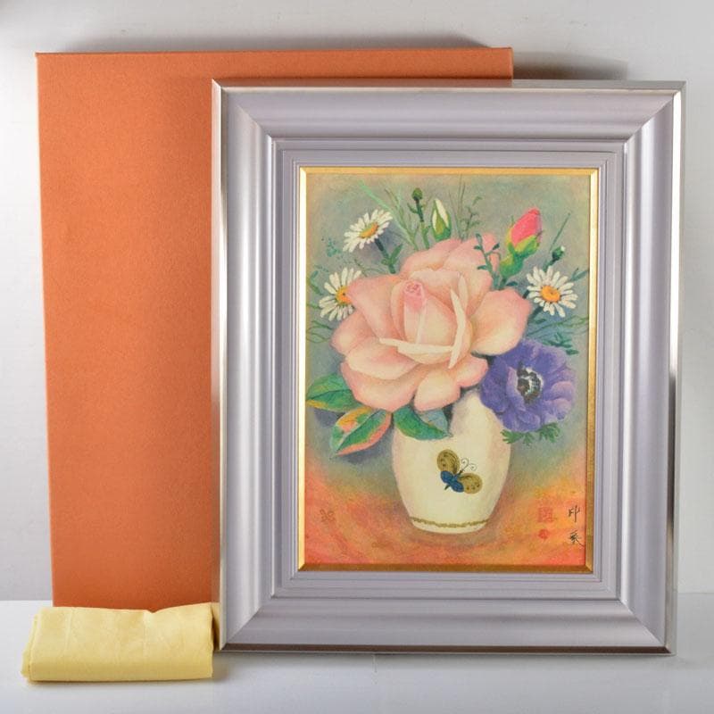 （株）大丸発行　複製　堂本印象筆「花のむれと壷」128/300　V　R4697B