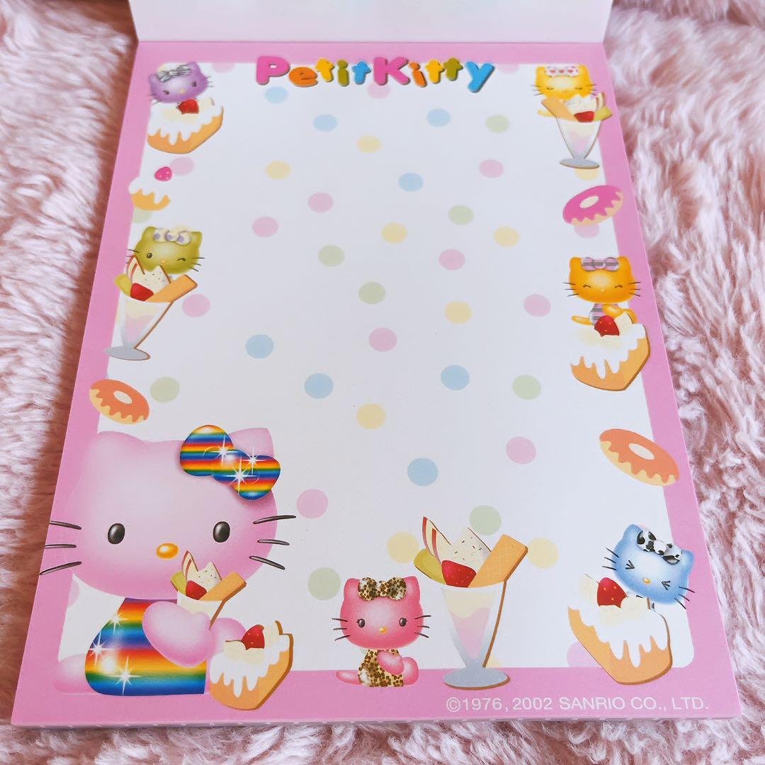 希少レア　ハローキティ　ホシ　レターパッド　メモ　付箋　シール　2002