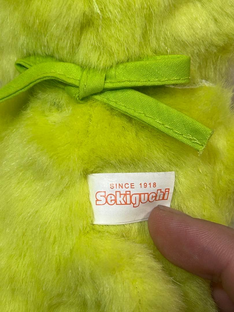 【希少 美品】モンチッチ 30周年記念 セキグチ ライトグリーン
