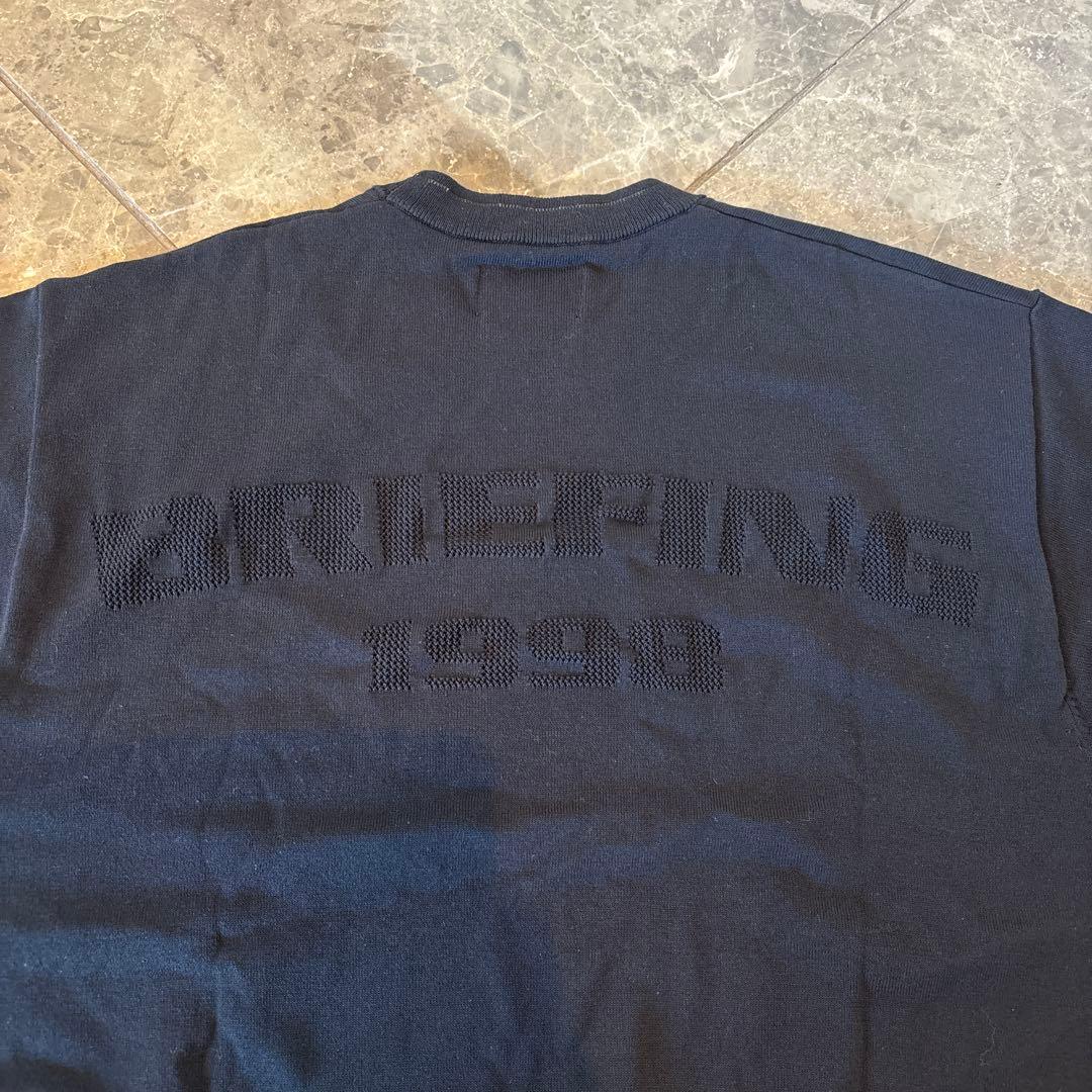 ★お値引げ★BRIEFING ブラック クルーネック ニット 新品　サイズS