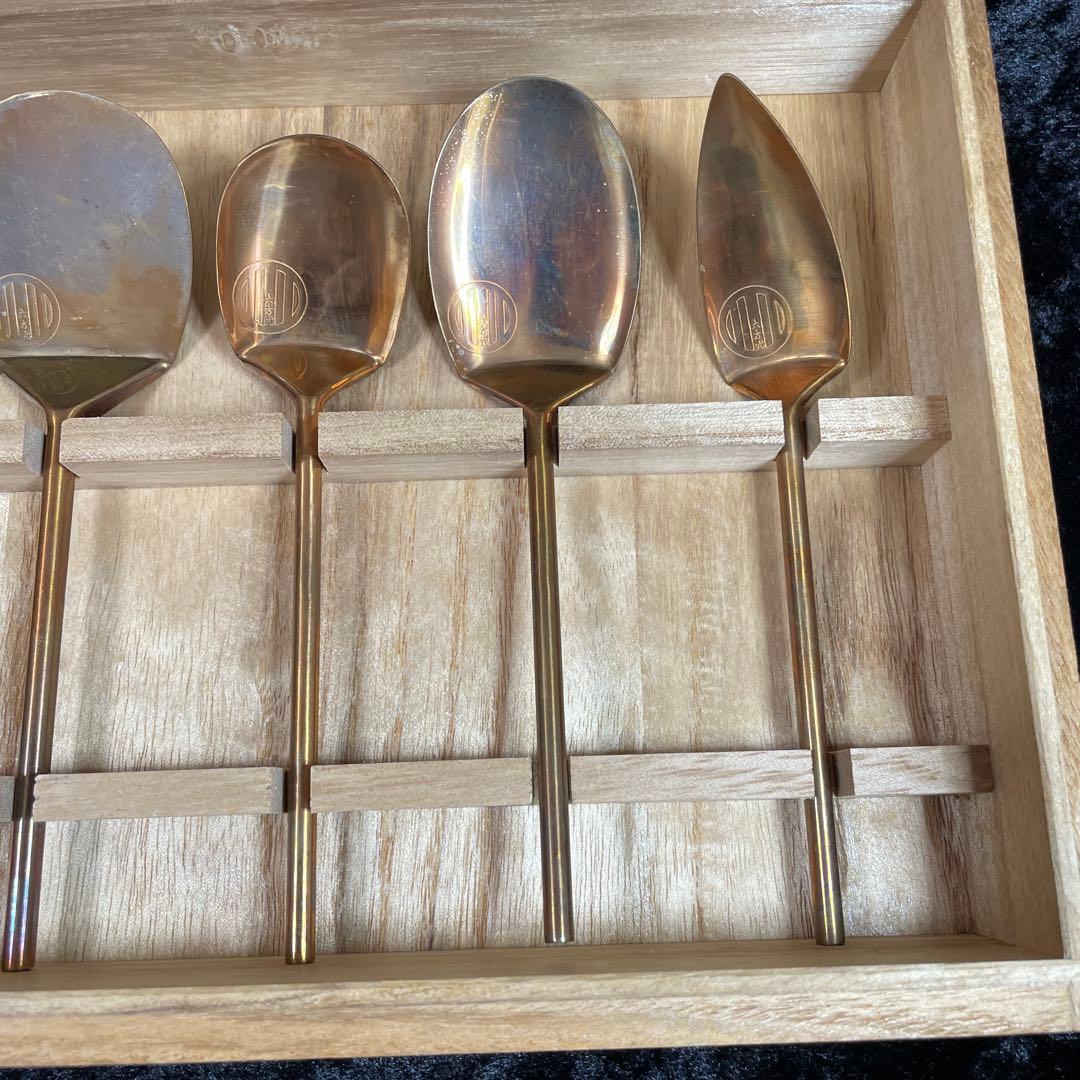 茶道具　灰匙　六方式