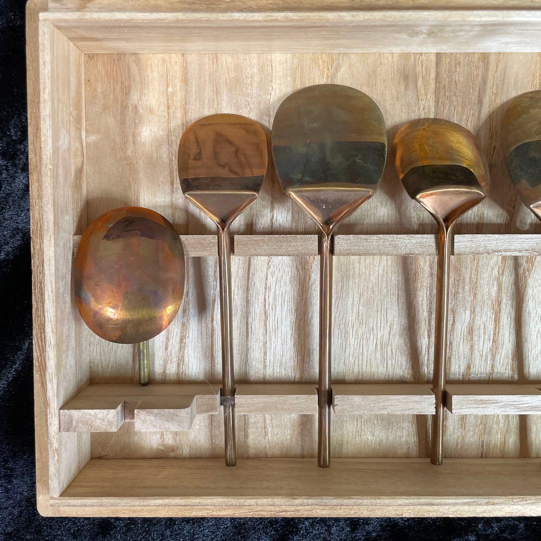 茶道具　灰匙　六方式