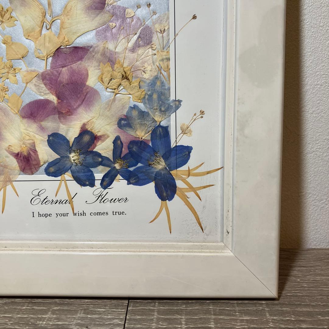 レトロ Eternal Flower 押し花アート 額装 インテリア 壁掛け