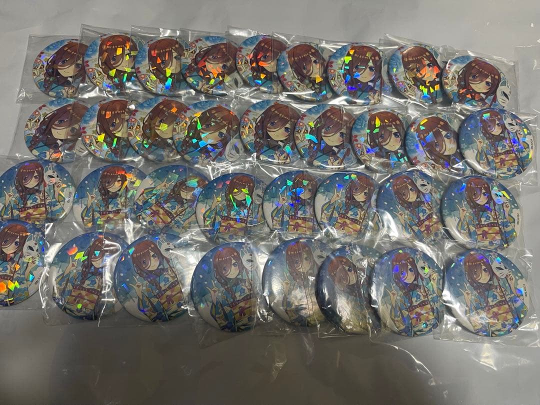五等分の花嫁　和遊び缶バッジ　30個セット
