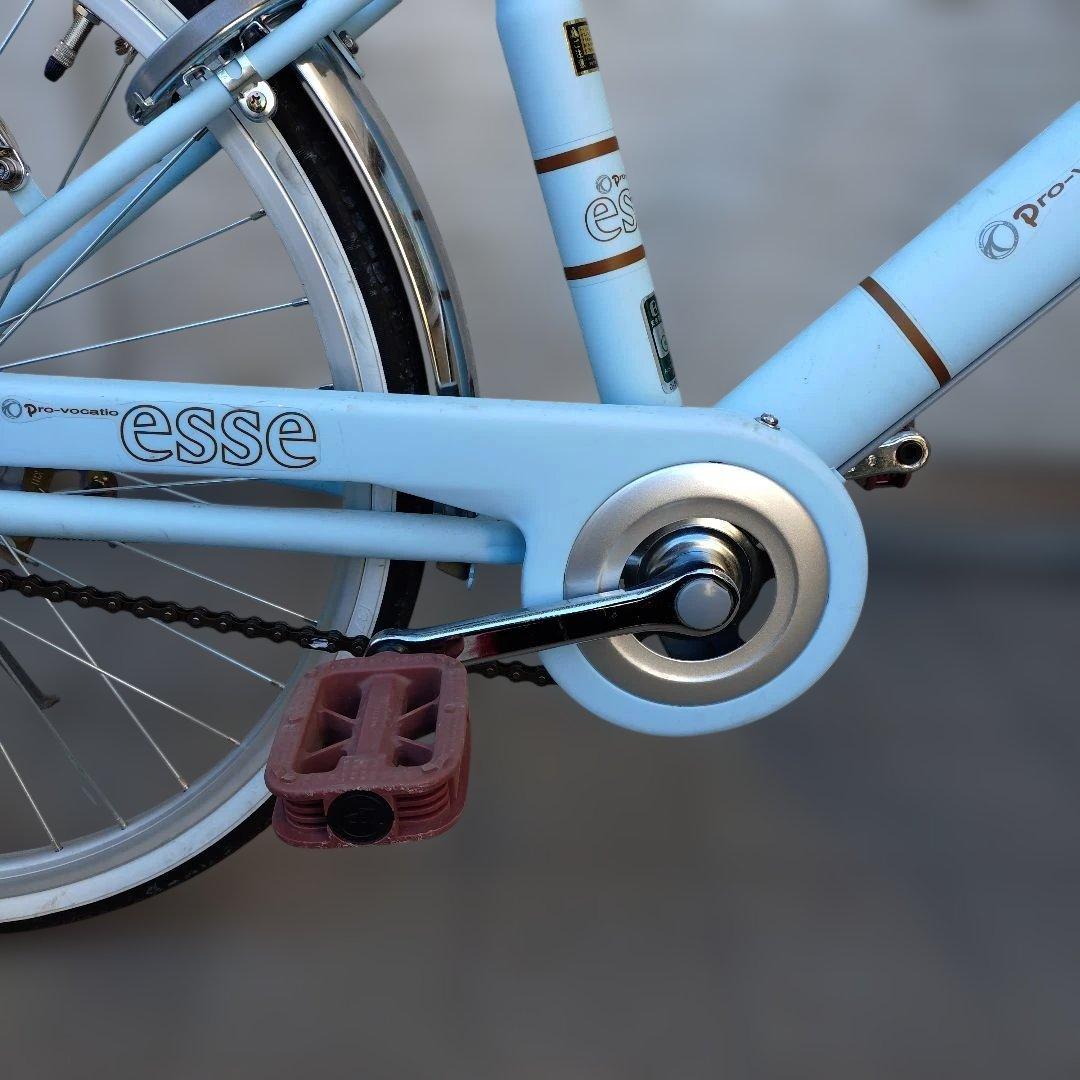 esse 子供用自転車 マカロンブルー 前カゴ付き　22インチ　BAA