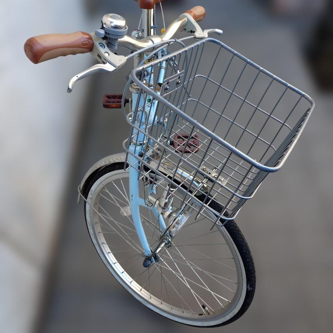 esse 子供用自転車 マカロンブルー 前カゴ付き　22インチ　BAA