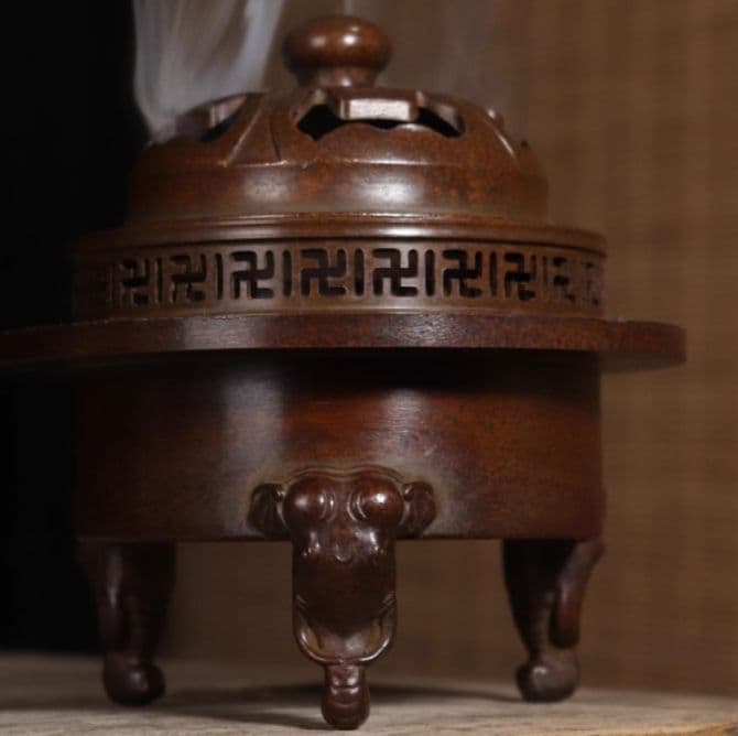 銅器 風水グッズ 香炉 装飾品 工芸品 美術品 置物