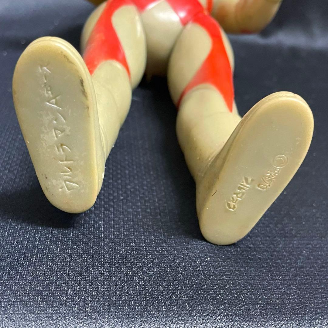 大サイズ【昭和当時物】■ ブルマァク 面取れ ウルトラマンA ソフビ / 面欠品