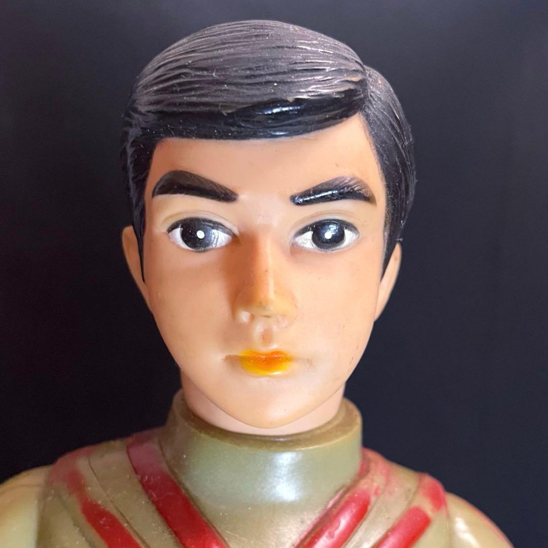 大サイズ【昭和当時物】■ ブルマァク 面取れ ウルトラマンA ソフビ / 面欠品